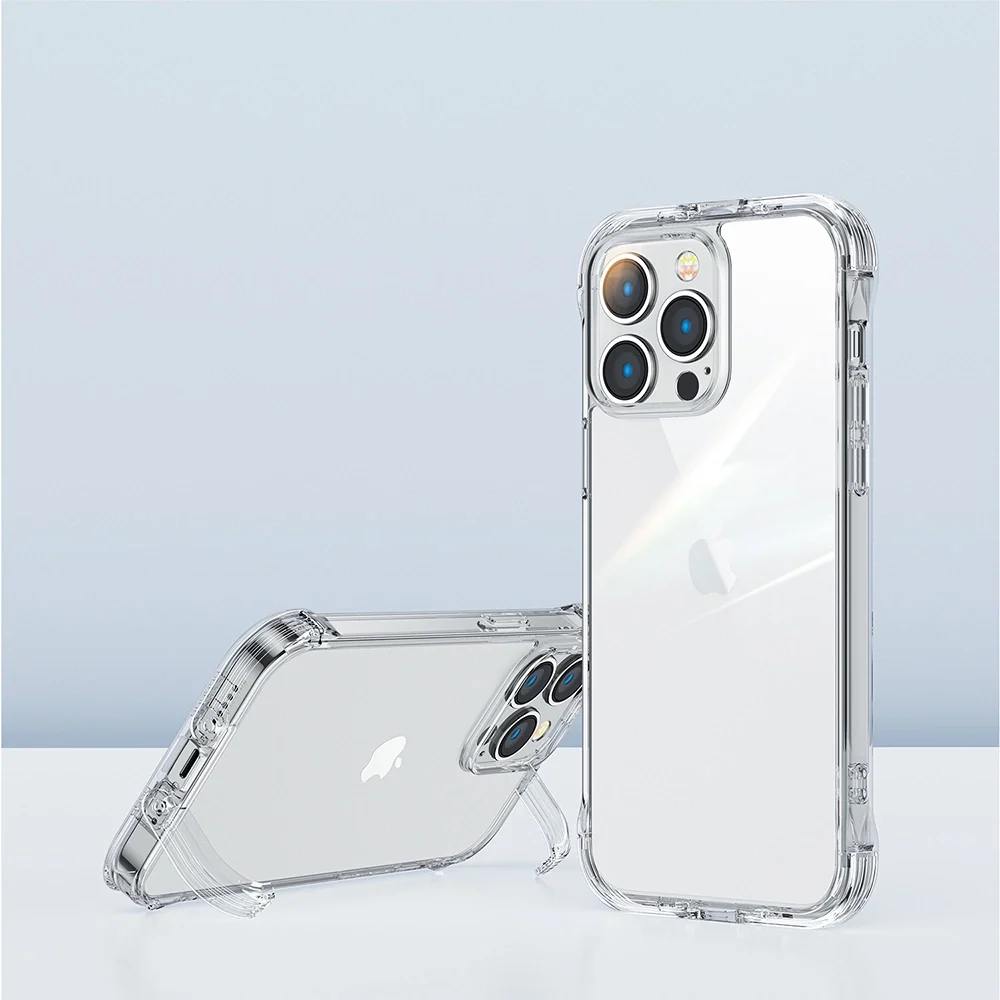 Joyroom Defender Series Case Cover iPhone 14 Pro Max Armored Hook Cover Stand Tydelig (JR-14H4)