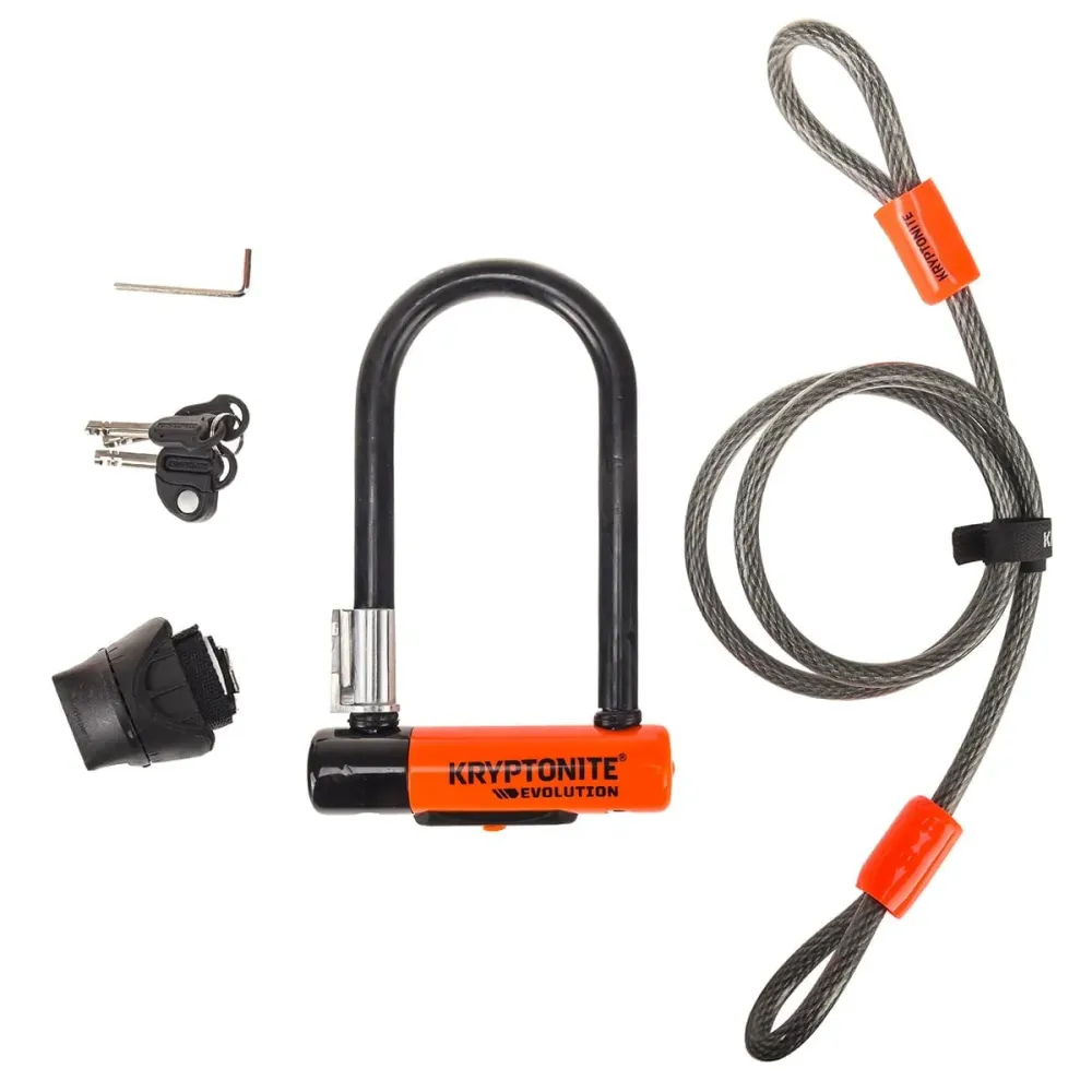 KRYPTONITE EVOLUTION MINI-7 U tyverisikring + FLEX-kabel
