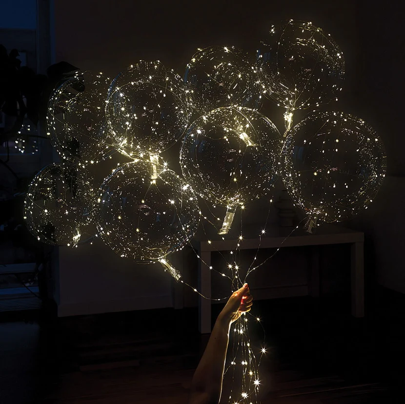 LED Balloner - 10 pak (varm hvid vivid
