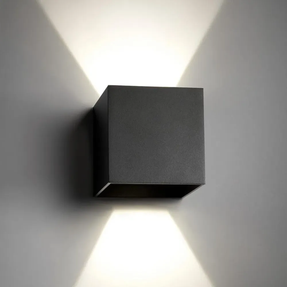 Box Mini Up/down Væglampe Onyx LED 6-Pack