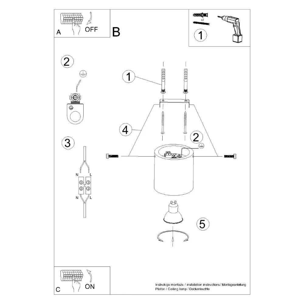 Daylight Loftlampe ORBIS
