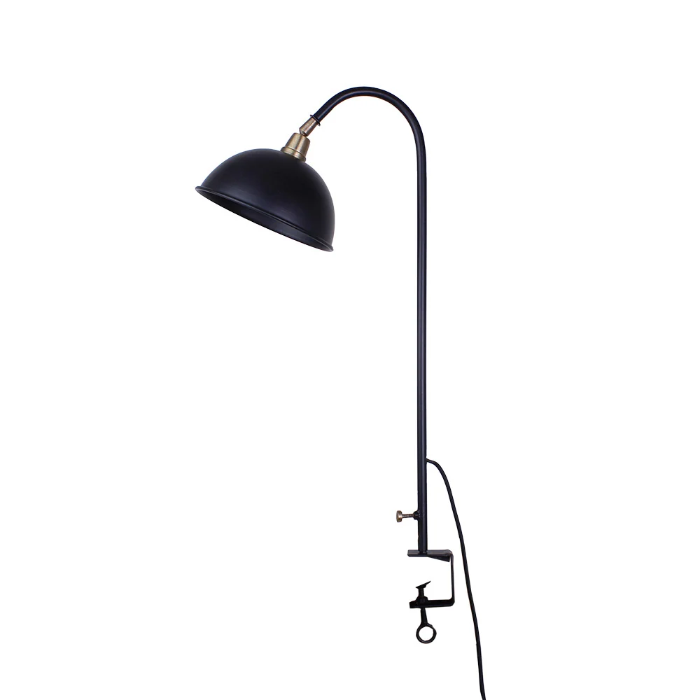 Globe Shape Bordlampe sort/messing