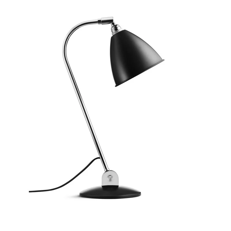 Gubi BL2 bordlampe i ebony/krom