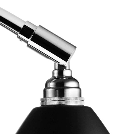 Gubi BL2 bordlampe i ebony/krom