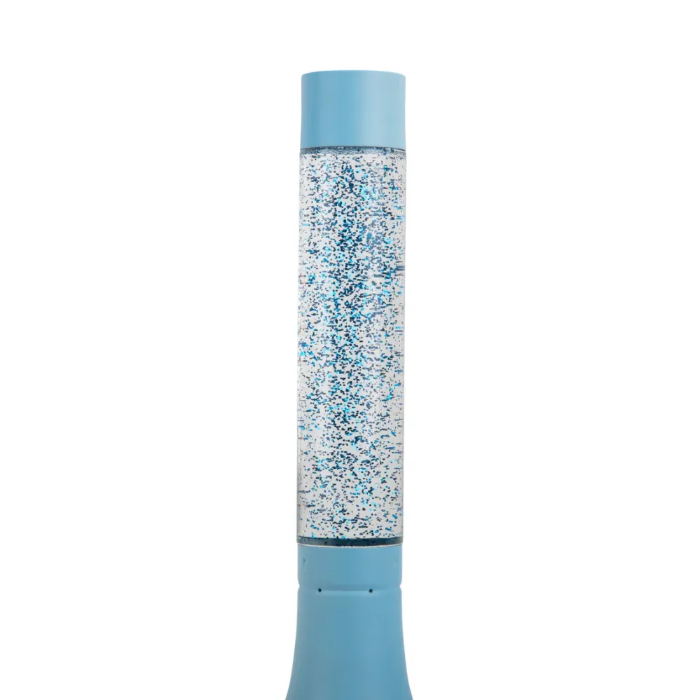 Leitmotiv Glitterlampe - Smooth blue E26 Base