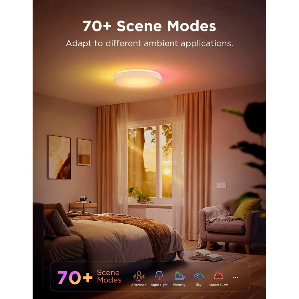 Govee Round Connected Ceiling Light - 15" - Hvid