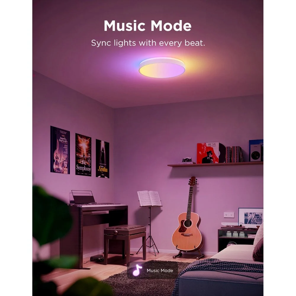 Govee Round Connected Ceiling Light - 15" - Hvid