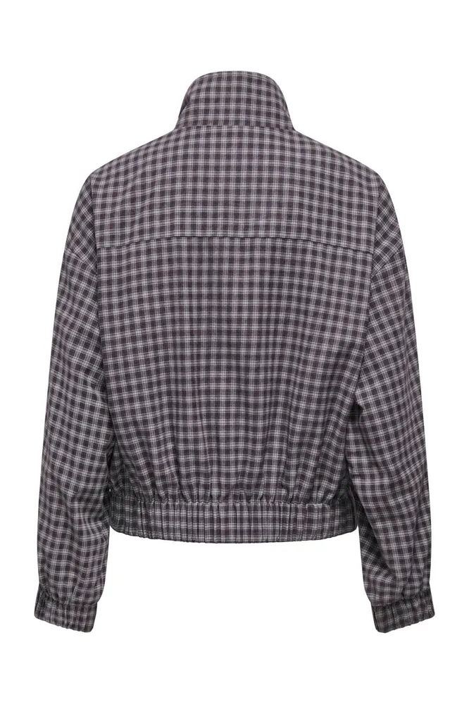 JDY - Jdysoline L/S Check Jacket - 5112770 Chocolate Plum Indigo Checks Xs