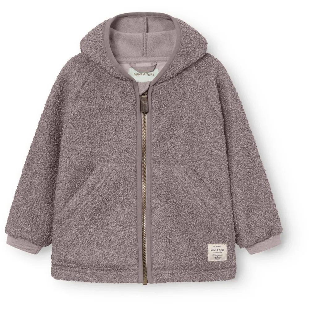 Pocket ture Zinc Purple Matliff Teddyfleece Jakke. GRS