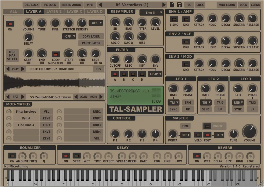 High Precision TAL Sampler