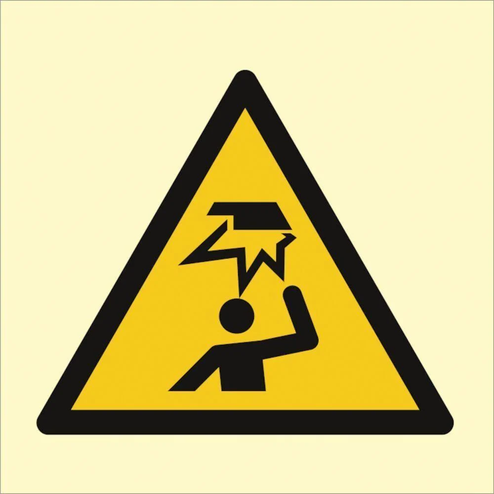 Safety Certified Sign IMO Mind your head 150