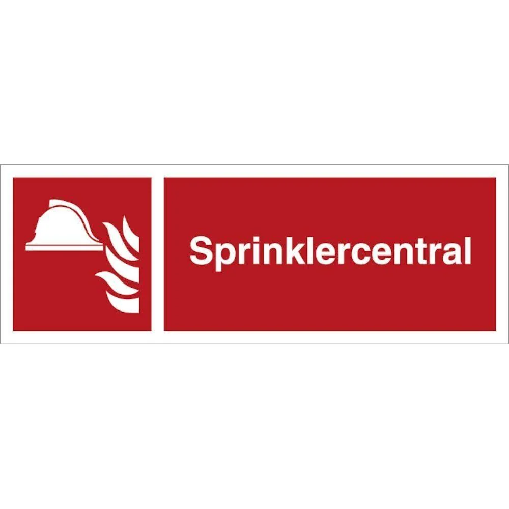 Safety Certified Skilt Sprinklercentral
