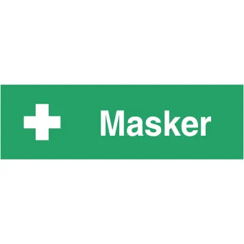 Skilt Masker H408