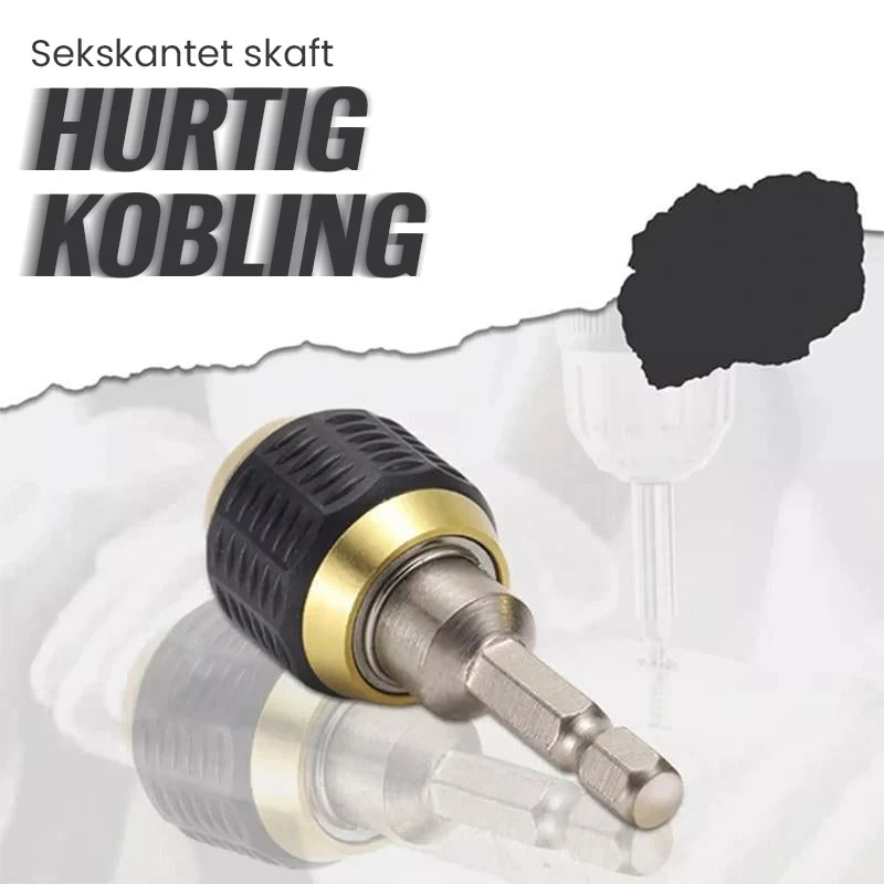 Adapter til hurtig udskiftning af borebits