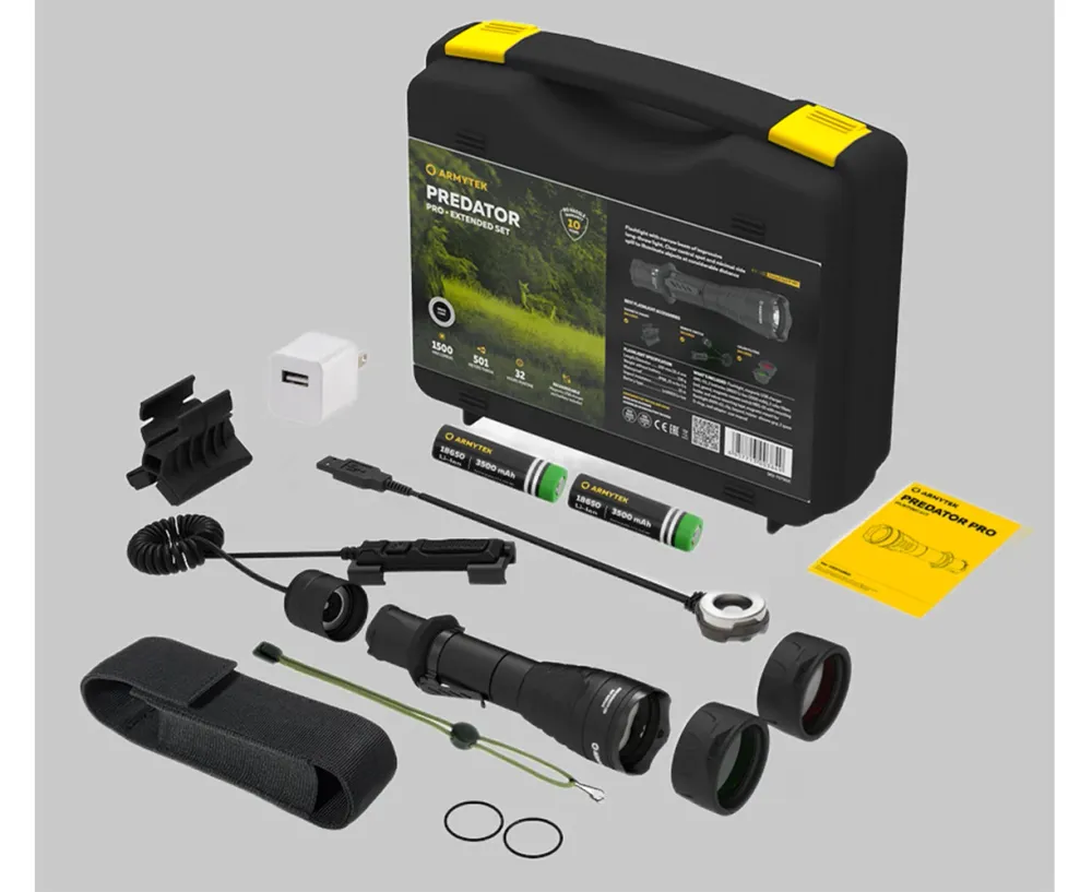 Armytek Predator Pro Extended Sæt - Hvid