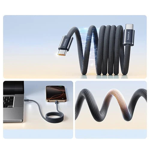 Baseus Dynamic 4 Pro USB-C-kabel 100 W 1 m - Sort