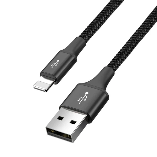 Baseus kabel 4 i 1 Lightning/2x USB-C/micro USB 1,2 m sort.