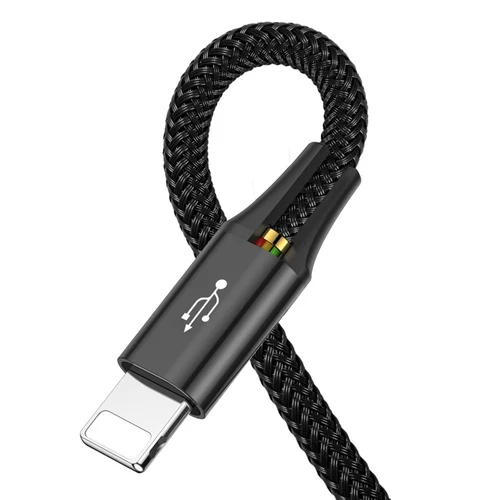 Baseus kabel 4 i 1 Lightning/2x USB-C/micro USB 1,2 m sort.