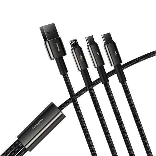 Baseus Tungsten 3 i 1 kabel (USB/USB-C/Lightning/micro USB)