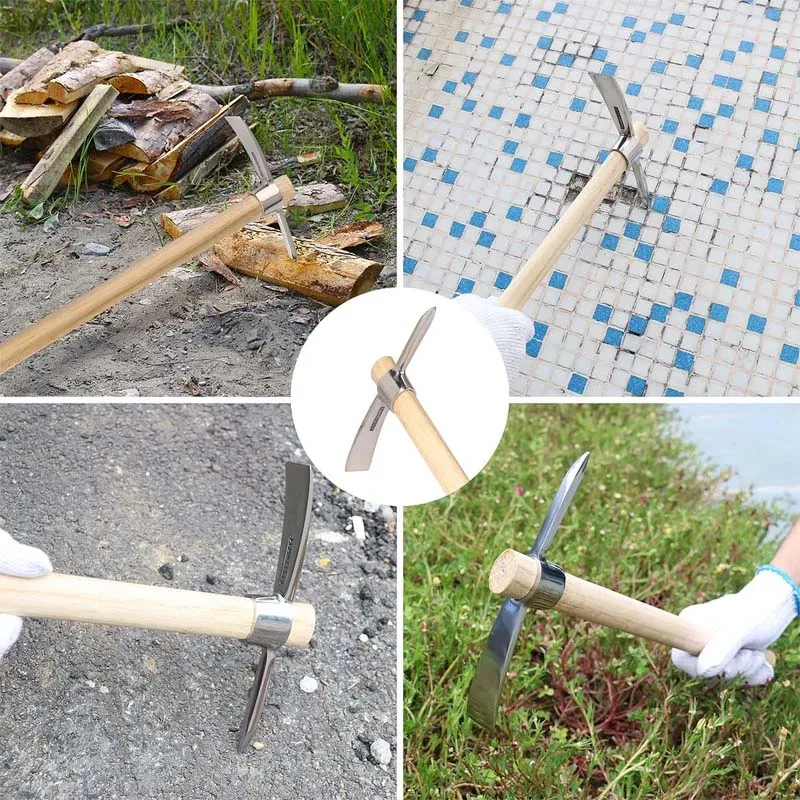 Dobbelthovedet hakøkse i rustfrit stål