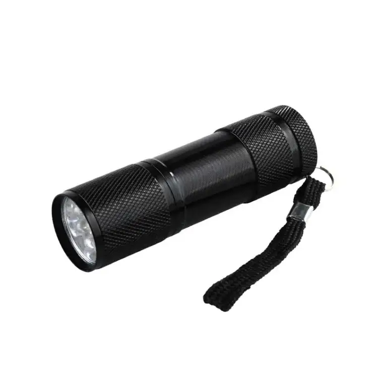 Kompakt UV-lommelygte 395NM Mini med 9 LED'er