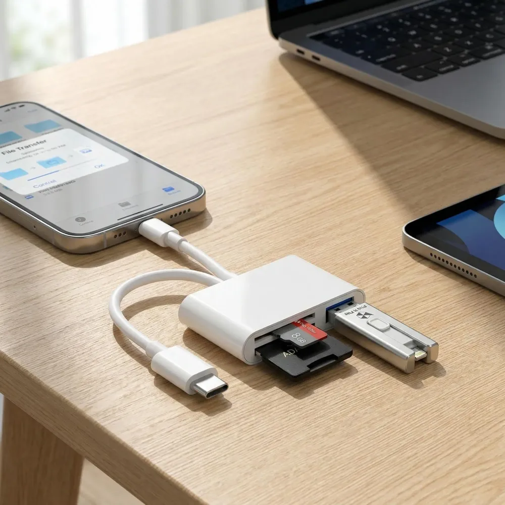 Multikortlæser til Telefon og PC