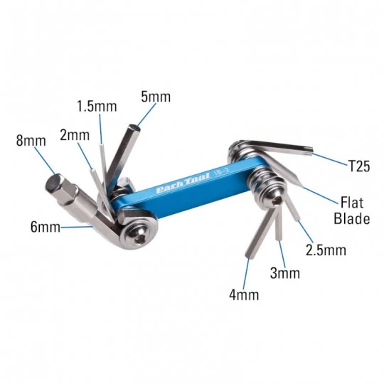 Multiværktøj PARK TOOL IB-2 (8 værktøjer)