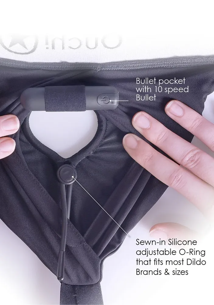 OUCH! - VIBRERENDE STRAP-ON JOCKSTRAP