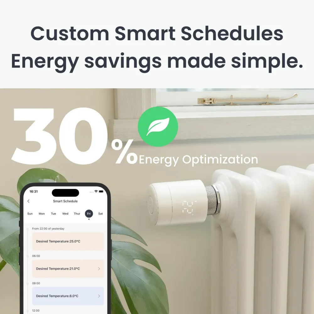 SwitchBot Smart Radiator Termostat Panel Matter Kombination