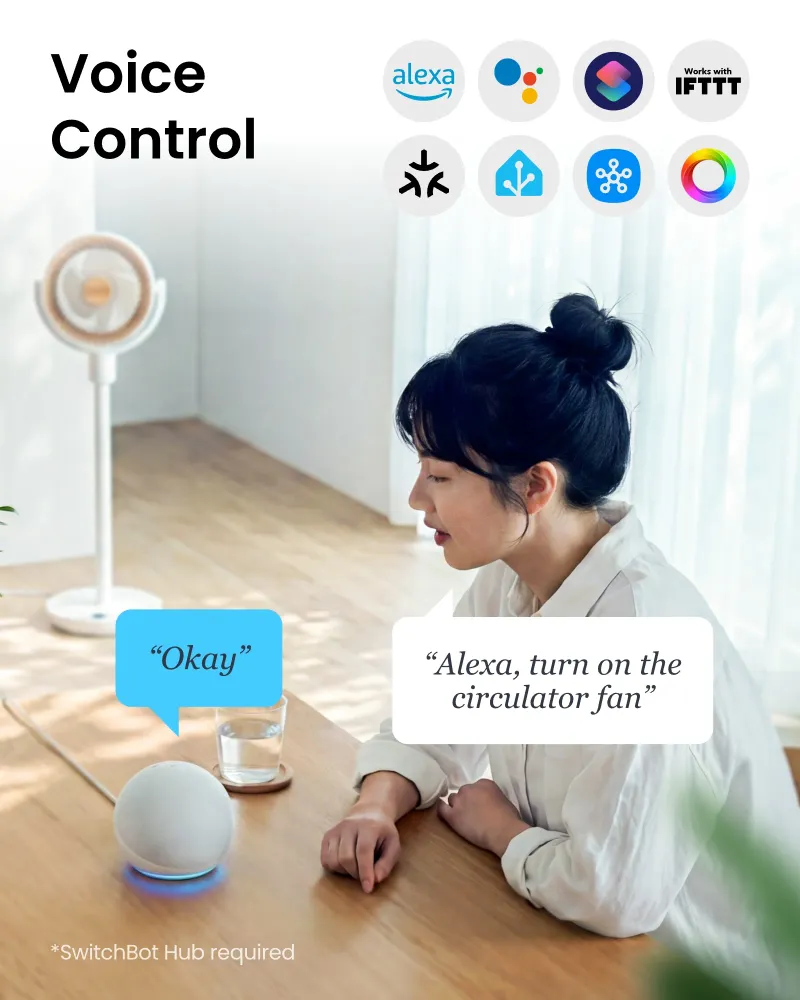 SwitchBot stående cirkulationsventilator