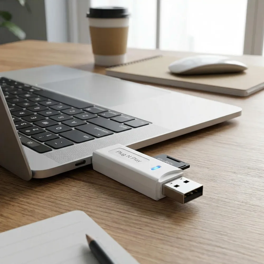 USB 3.0-Flashdrev med SD-kortslot