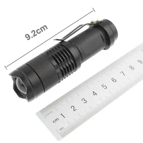 Zoombar LED-lommelygte med CREE Q3 og 180 lumen